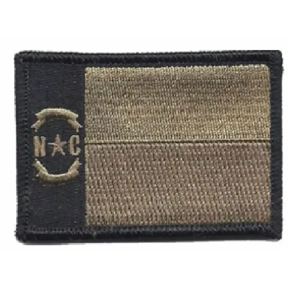 BuckUp Tactical Morale Patch Hook North Carolina Raleigh State Patches 3x2